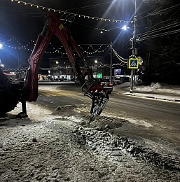 Рязанские коммунальные службы провели уборку в районе площади Свободы
