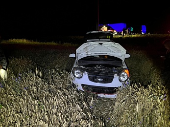 В Кадомском районе при съезде Kia Picanto в кювет пострадали две женщины 