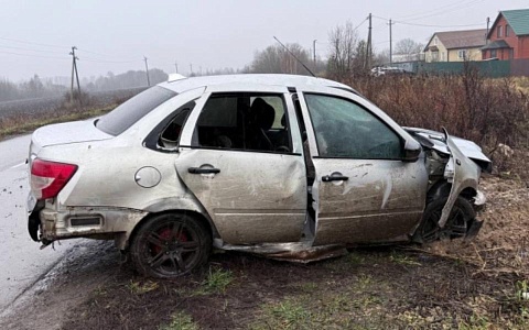Пассажирка погибла при вылете машины в кювет под Рязанью
