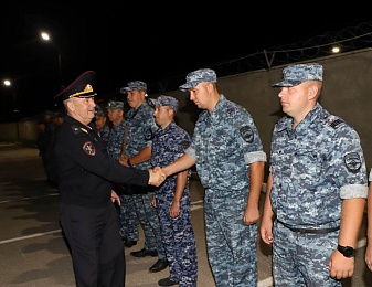 В Рязань после 6 месяцев службы на Кавказе вернулся отряд полиции