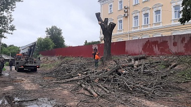 В Рязани благоустраивают Садовую улицу по проекту Большого пешеходного маршрута