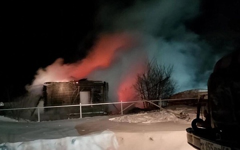 В Сараевском районе огонь уничтожил жилой дом