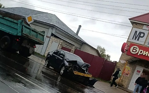 В Касимове легковая машина попала в ДТП