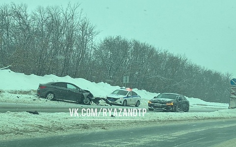 На трассе М-5 под Рязанью произошло несколько ДТП