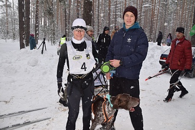 Гонки на собачьих упряжках прошли под Рязанью на пятикилометровой трассе