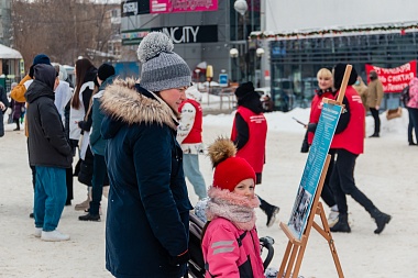 Волонтёры Победы провели в центре Рязани акцию памяти «Блокадный хлеб»