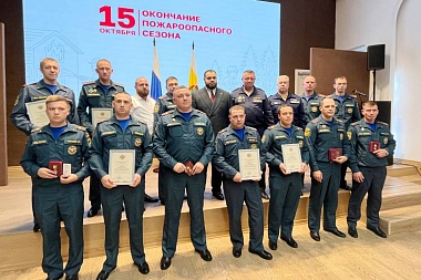Рязанских пожарных наградили по итогам минувшего летнего сезона