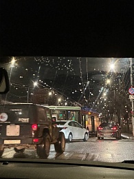 В Рязани на Семинарской произошло ДТП с автобусом и троллейбусом