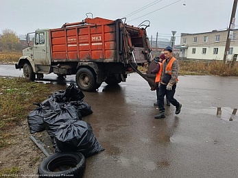 В Рязани собрали 10 тонн листвы на месячнике по уборке города