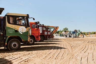 Строительный автопарк ГК «Зелёный сад» в Рязани превысил 400 спецмашин