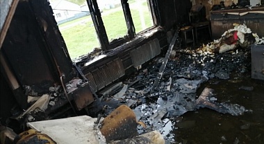 Пожар в Чучковском районе на 9 мая лишил пенсионеров дома 