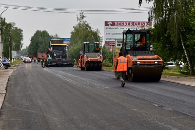 Зампред Павел Супрун осмотрел ремонт дорог в Рыбновском районе