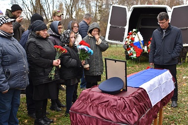 В Спасском районе простились с погибшим на СВО Торбеевым