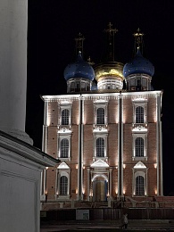 На соборе в Рязанском кремле заработала новая подсветка
