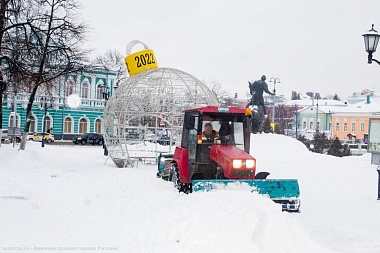 За сутки в Рязани вывезли более 5 тысяч кубометров снега