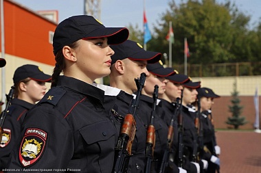 В Рязани присягу приняли 85 первокурсников Рязанского филиала Московского университета МВД