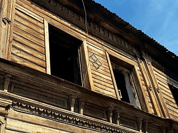 Дом Циолковского в Рязани: кадры после пожара