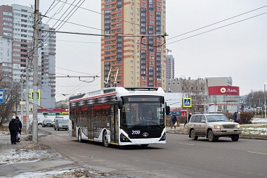 Опубликованы фото новых троллейбусов на улицах Рязани