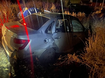 Пассажирка погибла при вылете машины в кювет под Рязанью