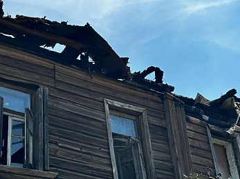 Дом Циолковского в Рязани: кадры после пожара