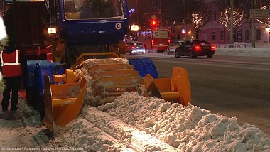 За сутки с улиц Рязани вывезли около 5 тысяч кубометров снега 