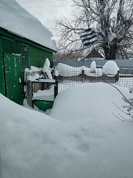 В Касимове дома завалило снегом под крышу