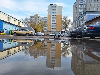 В Рязани залило Затинную улицу