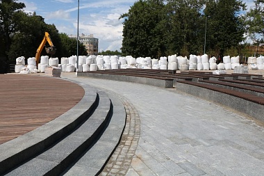 Мэрия Рязани показала ход благоустройства Нижнего городского парка