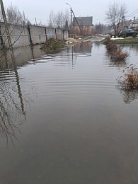 В Дягилеве затопило частный сектор