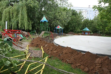 В Рязани началось благоустройство парка Морской Славы