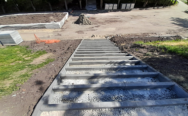 На рязанском Лыбедском бульваре продолжаются работы по благоустройству