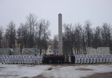 Рязанские курсанты-десантники продолжают 850-километровый лыжный поход в память о Вяземской операции