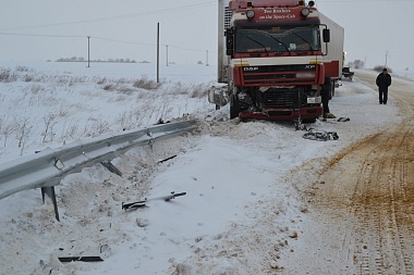 На рязанской трассе произошло два ДТП с участием грузовиков