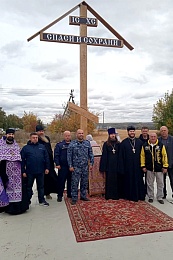 Осуждённые изготовили шестиметровый крест в Скопинском районе