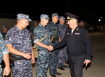 В Рязань после 6 месяцев службы на Кавказе вернулся отряд полиции