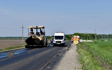 В Кораблинском округе ремонтируют 12-километровый участок дороги