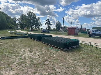 В сасовском посёлке начали благоустраивать спортплощадку 