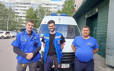 В Рязани бригада скорой помогла 55-летнему мужчине с инфарктом