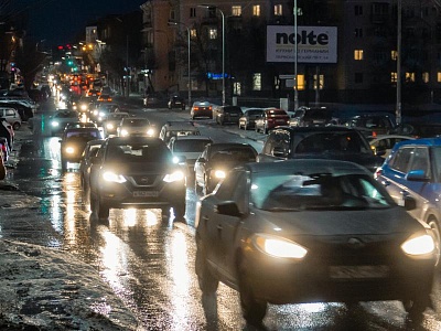 Рязань утром 26 января встала в пробки