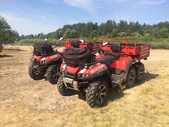 Фоторепортаж: лагерь пожарных в зоне ЧС — Деулино Рязанского района