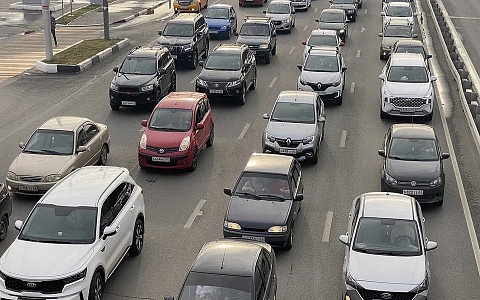 Пробки в 9 баллов собрались дождливым утром 12 ноября в Рязани