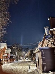 В Рязанской области снова сфотографировали световые столбы