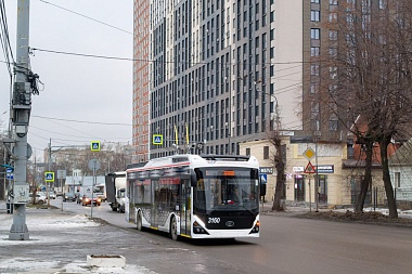 Опубликованы фото новых троллейбусов на улицах Рязани