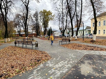 Благоустройство сквера в Спас-Клепиках занесли в список лучших проектов Минстроя