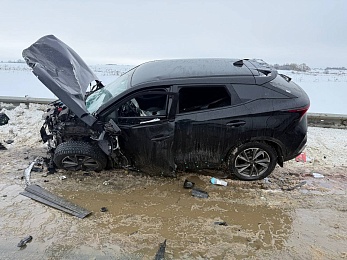 Женщина и подросток госпитализированы после массового ДТП в Михайловском районе