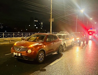 В Рязани произошла массовая авария на улице Октябрьской