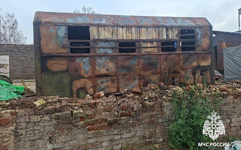 В Спасск-Рязанском вспыхнула хозяйственная постройка