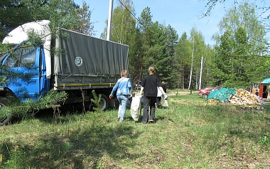 Рязанские волонтёры очистили берега Окского заповедника для спасения выхухоли