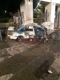 Госавтоинспекция: у ЦПКиО Audi врезался в арку, водитель погиб в огне