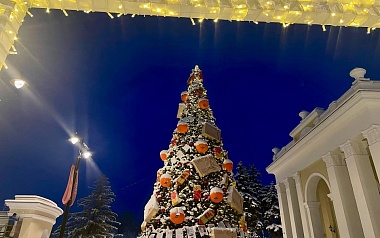 Снег и гирлянды превратили Рязань в новогоднюю открытку